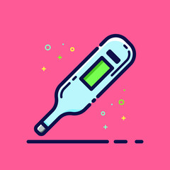 icon vector of thermometer. thermometer clip art.