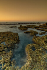 amanecer en la costa en verano Malaga