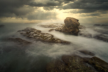 amanecer en la costa en verano Malaga