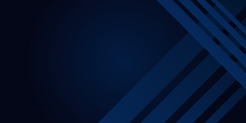 Bright navy blue dynamic abstract vector background with diagonal lines. Trendy classic color of 2021. 3d cover of business presentation banner for sale event night party. Fast moving soft shadow dots