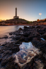 Amanece en el faro de Cabo de Palos