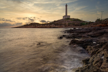 Amanece en el faro de Cabo de Palos