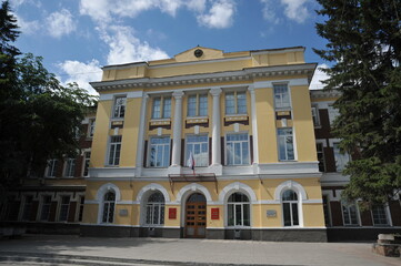 Obraz premium House of officers on Krasny Prospekt in Novosibirsk