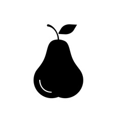 pear icon element of fruit icon for mobile concept and web apps. Thin line pear icon can be used for web and mobile. Premium icon on white background