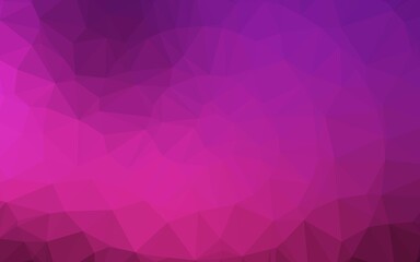 Dark Pink vector blurry triangle texture.