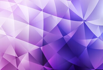 Light Purple, Pink vector gradient triangles template.