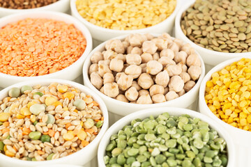 Collection of cereals and beans
