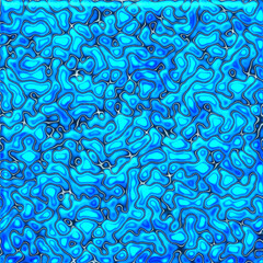 Pattern with blue waves