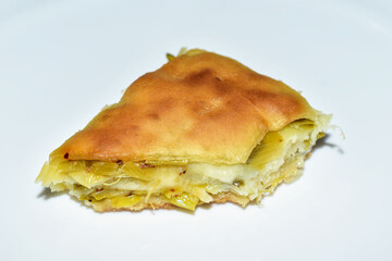 pastry with leek from the Balkan region
