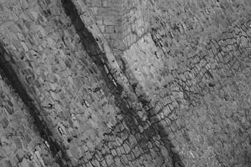 Stau Mauer aus Naturstein zur Errichtung und Nutzung einer Talsperre