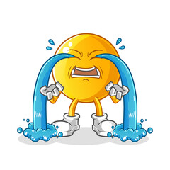  emoticon crying illustration. character vector
