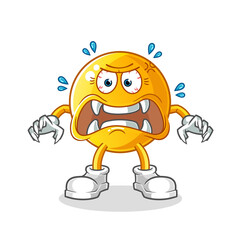  emoticon monster vector. cartoon character