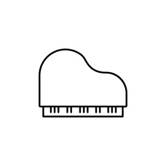 piano icon element of music icon for mobile concept and web apps. Thin line piano icon can be used for web and mobile. Premium icon on white background