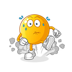 Obraz premium emoticon running illustration. character vector