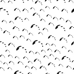 black and white ornament of geometric shapes, elements and lines. interesting pattern. the background.