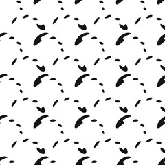 Obraz premium black and white ornament of geometric shapes, elements and lines. interesting pattern. the background.