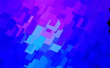 Dark Pink, Blue vector background in polygonal style.