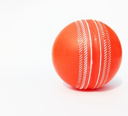 Cricket ball isolated on white