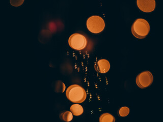 background with bokeh fairy lights 