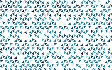 Light BLUE vector seamless template with crystals, triangles.