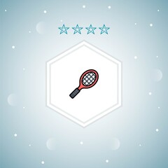 racket vector icons modern