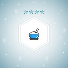 rice vector icons modern