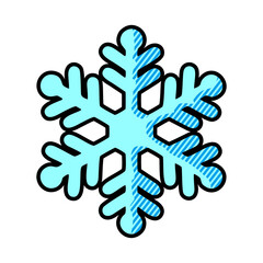 Snowflake icon isolated on white background. Snowflake icon modern symbol for graphic
