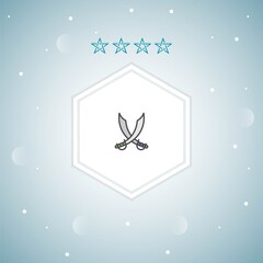 saber vector icons modern