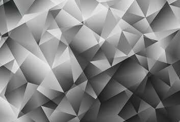 Obraz premium Light Gray vector polygon abstract backdrop.