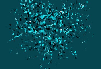 Light Blue, Green vector backdrop with abstract shapes.