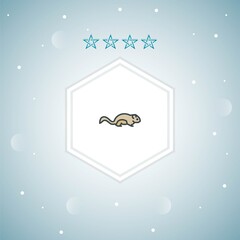 squirrel   vector icons modern