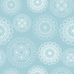 seamless pattern with snowflakes.vector illustration