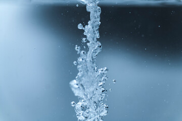 Fototapeta premium 水中を漂う気泡 