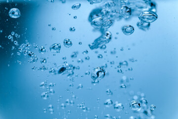 水中を漂う気泡
