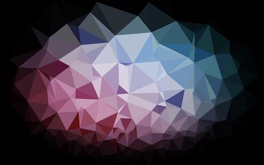 Light Blue, Red vector low poly cover.