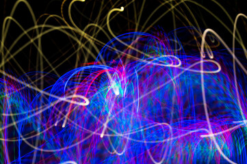 Abstract pattern of city lights