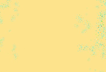 Light Green vector elegant template with leaves.