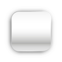Metallic White Texture Template Button Web Icon