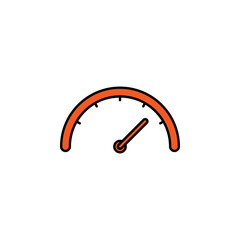 speedometer, speed icon. Signs and symbols can be used for web, logo, mobile app, UI, UX
