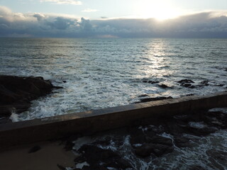 The pier of Batz sur mer during autumn 2020.