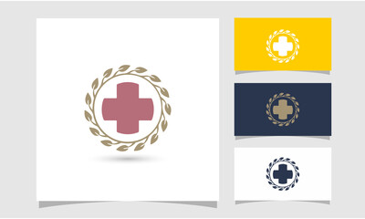 Herbal capsule logo Premium Vector, vector logo design template