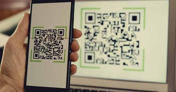 Scanning QR code with mobile phone