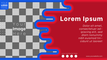 Abstract simple web banner template