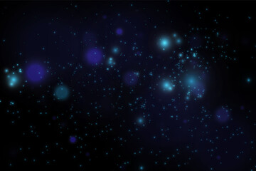 Blurred bokeh light on dark background