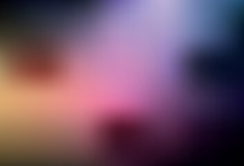 Dark Pink, Yellow vector blurred shine abstract template.