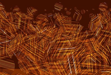 Light Orange vector background with spots.