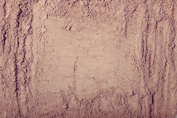 clay dry powder cosmetic texture.