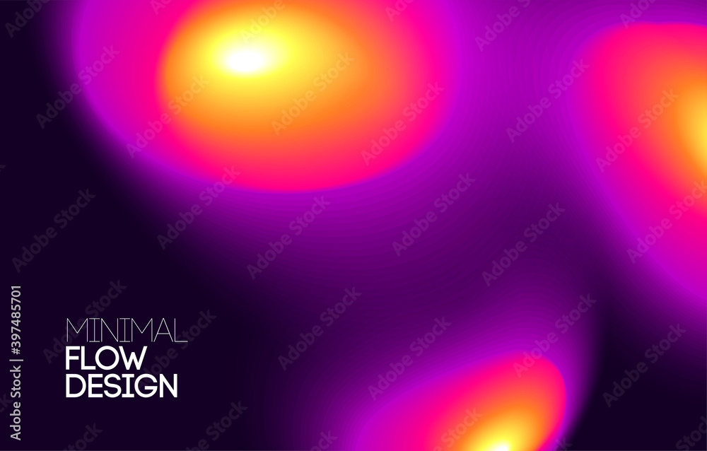 Poster Moving colorful abstract background. Dynamic neon Effect. Design Template for poster and cover.