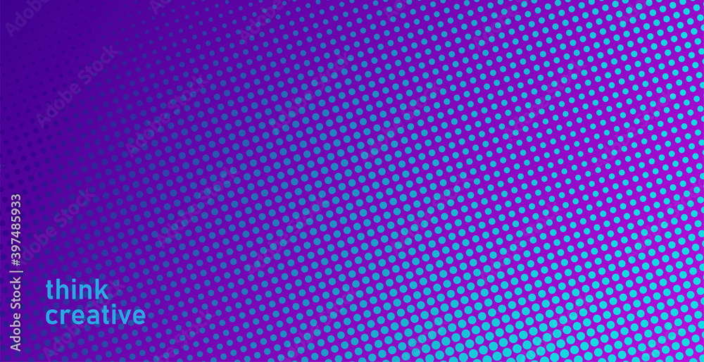 Poster Abstract vector background. Halftone gradient gradation. Vibrant texture.