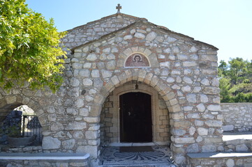 Greece, Rhodes, Moni Tari monastery, church of the holy sepulchre